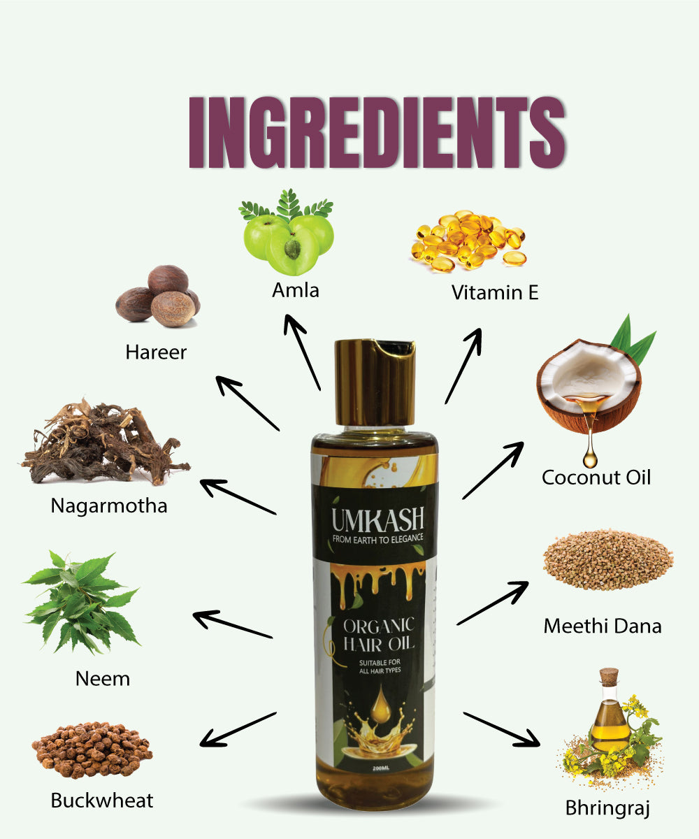 Umkash Organic Hair Growth Oil by Umhashco